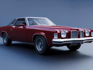 Pontiac Grand Prix 1973 3Dプリントモデル