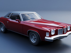 Pontiac Grand Prix 1973 3Dプリントモデル