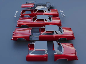 Pontiac Grand Prix 1973 3D Print Model