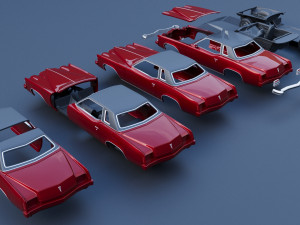 Pontiac Grand Prix 1973 3Dプリントモデル