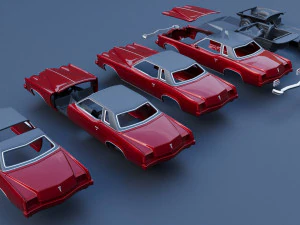 Pontiac Grand Prix 1973 3D Print Model