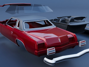 Pontiac Grand Prix 1973 3Dプリントモデル