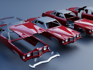 Pontiac Grand Prix 1973 3Dプリントモデル