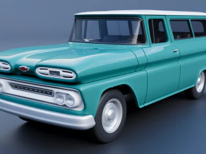 Chevrolet Suburban 1961 3D Print Model