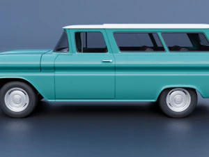 Chevrolet Suburban 1961 3D Print Model