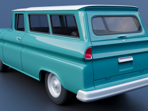 Chevrolet Suburban 1961 3D 打印模型