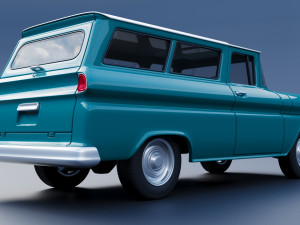 Chevrolet Suburban 1961 3D 打印模型