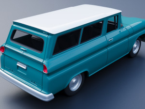 Chevrolet Suburban 1961 3D 打印模型