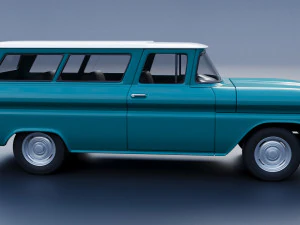 Chevrolet Suburban 1961 3D Print Model