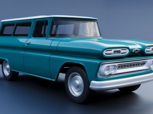 Chevrolet Suburban 1961 3D 打印模型