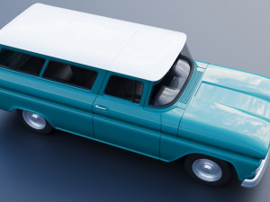 Chevrolet Suburban 1961 3D 打印模型