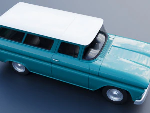 Chevrolet Suburban 1961 3D Print Model