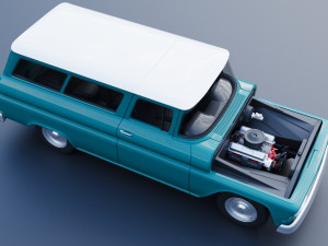 Chevrolet Suburban 1961 3D 打印模型