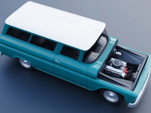 Chevrolet Suburban 1961 3D Print Model