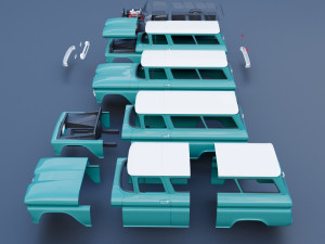 Chevrolet Suburban 1961 3D 打印模型