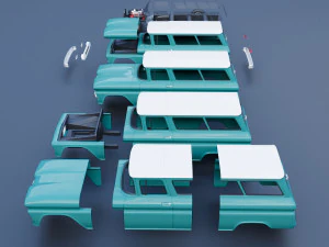 Chevrolet Suburban 1961 3D Print Model