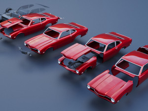 Mercury Comet 1971 Modèles 3D en vedette