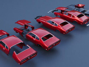 Mercury Comet 1971 Modèles 3D en vedette