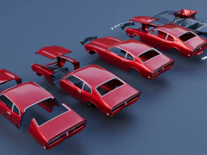 Mercury Comet 1971 3D Print Model