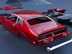 Mercury Comet 1971 Modèles 3D en vedette