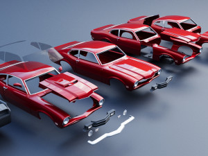 Mercury Comet 1971 Modèles 3D en vedette