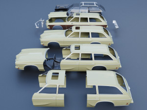 Oldsmobile Vista Cruiser 1973 3D Print Model