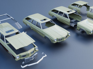 Oldsmobile Vista Cruiser 1973 3D Print Model