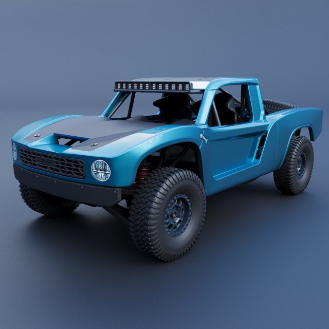 Hoonigan Trophy Truck 3D Print Model .c4d .max .obj .3ds .fbx .stl .blend 