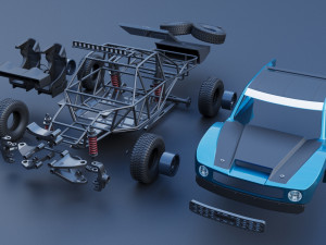 Hoonigan Trophy Truck 3D Print Model