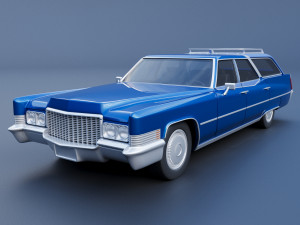 Cadillac Fleetwood Brougham Wagon 1970 3D Print Model