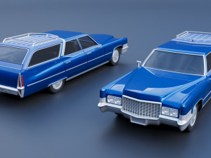 Cadillac Fleetwood Brougham Wagon 1970 3D-Druckmodell