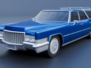 Cadillac Fleetwood Brougham Wagon 1970 3D-Druckmodell