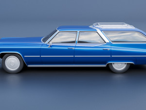 Cadillac Fleetwood Brougham Wagon 1970 3D-Druckmodell