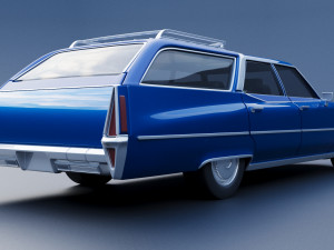 Cadillac Fleetwood Brougham Wagon 1970 3D-Druckmodell