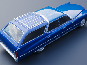 Cadillac Fleetwood Brougham Wagon 1970 3D-Druckmodell