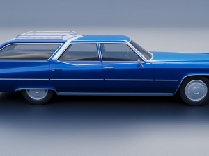 Cadillac Fleetwood Brougham Wagon 1970 3D-Druckmodell