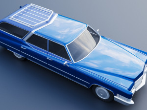Cadillac Fleetwood Brougham Wagon 1970 3D-Druckmodell