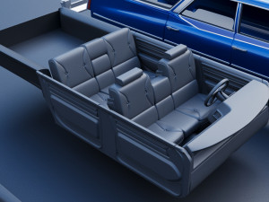 Cadillac Fleetwood Brougham Wagon 1970 3D-Druckmodell