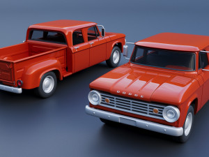 Dodge D200 1967 3D प्रिंट मॉडल
