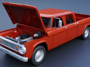 Dodge D200 1967 3D प्रिंट मॉडल