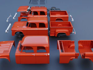Dodge D200 1967 3D Print Model