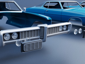 Pontiac Grand Prix 1968 3D-printmodel