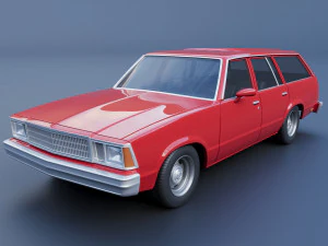 Chevrolet Malibu Wagon 1980 Modello di stampa 3D