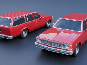 Chevrolet Malibu Wagon 1980 3D Print Model