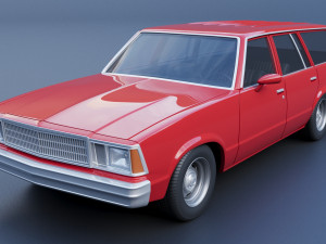 Chevrolet Malibu Wagon 1980 Modèles 3D en vedette