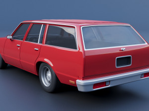 Chevrolet Malibu Wagon 1980 Modèles 3D en vedette