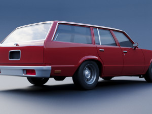 Chevrolet Malibu Wagon 1980 Modèles 3D en vedette