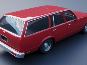 Chevrolet Malibu Wagon 1980 Modèles 3D en vedette