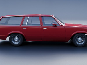 Chevrolet Malibu Wagon 1980 Modèles 3D en vedette