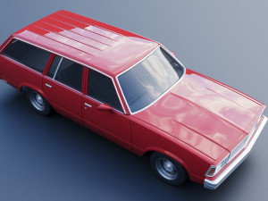 Chevrolet Malibu Wagon 1980 Modèles 3D en vedette